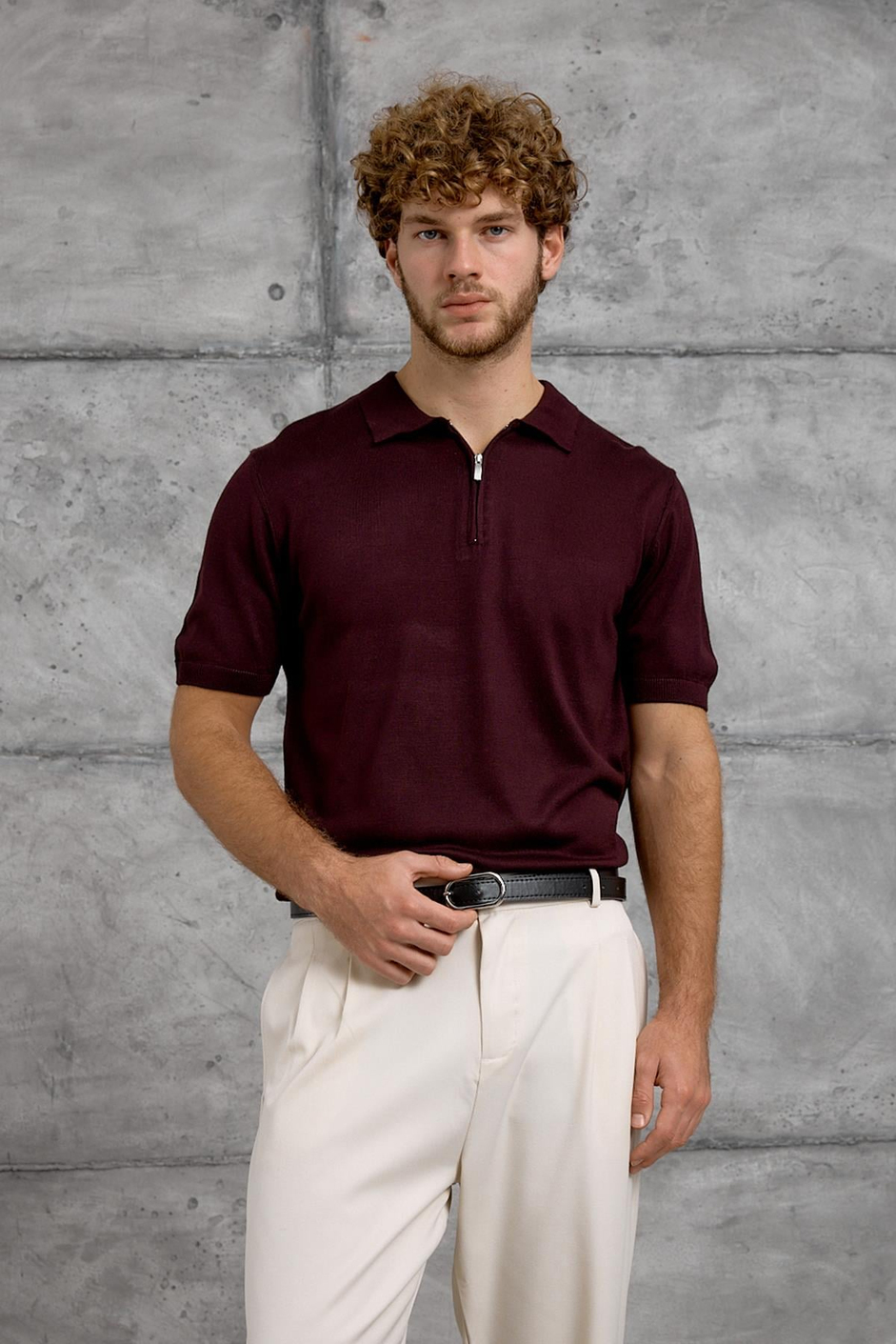 Bordo DP FERMUARLI POLO TSHIRT