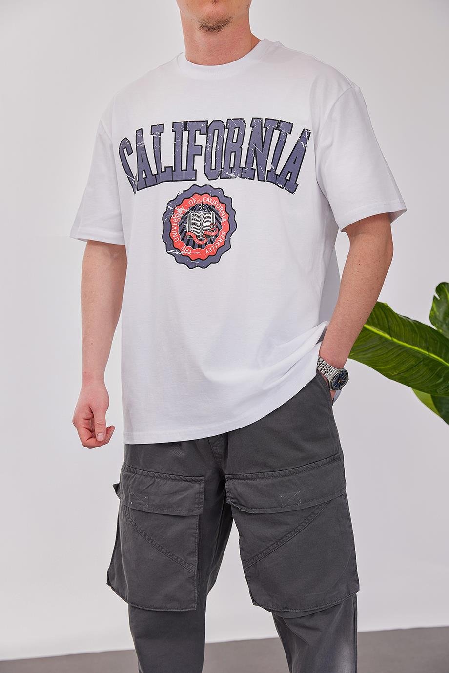 California Berkeley Beyaz Tshirt
