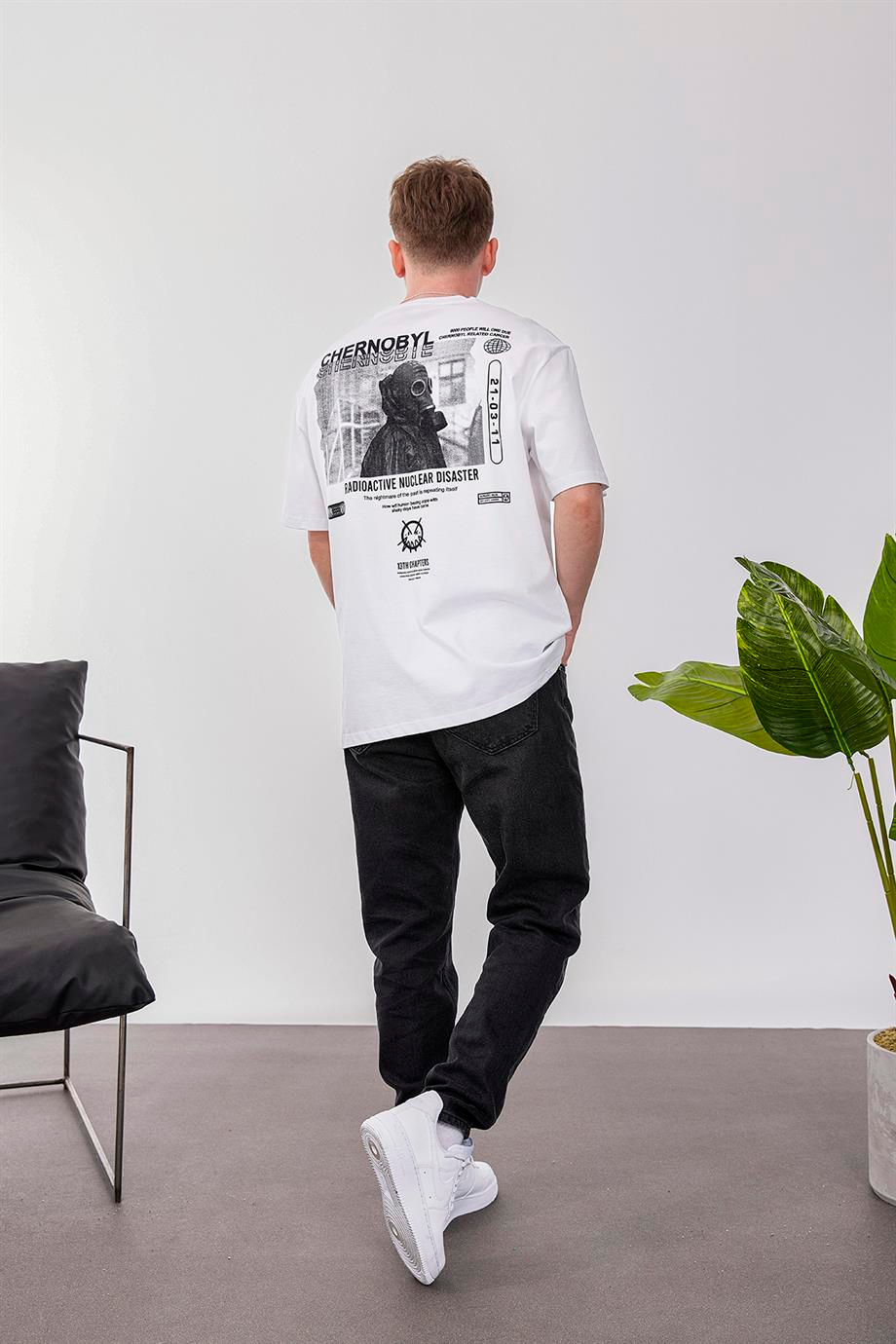 Chernobyl Beyaz Tshirt