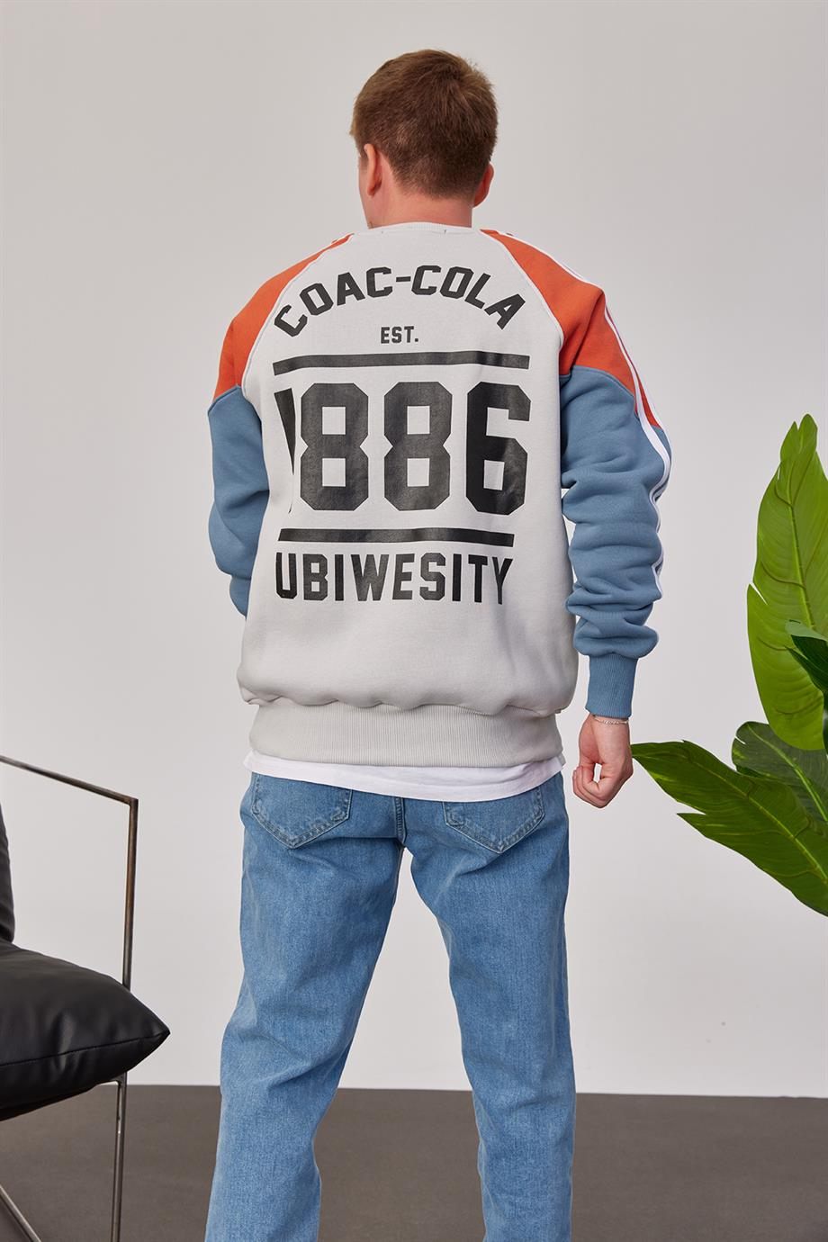 Coac-Cola Açık Gri Sweatshirt