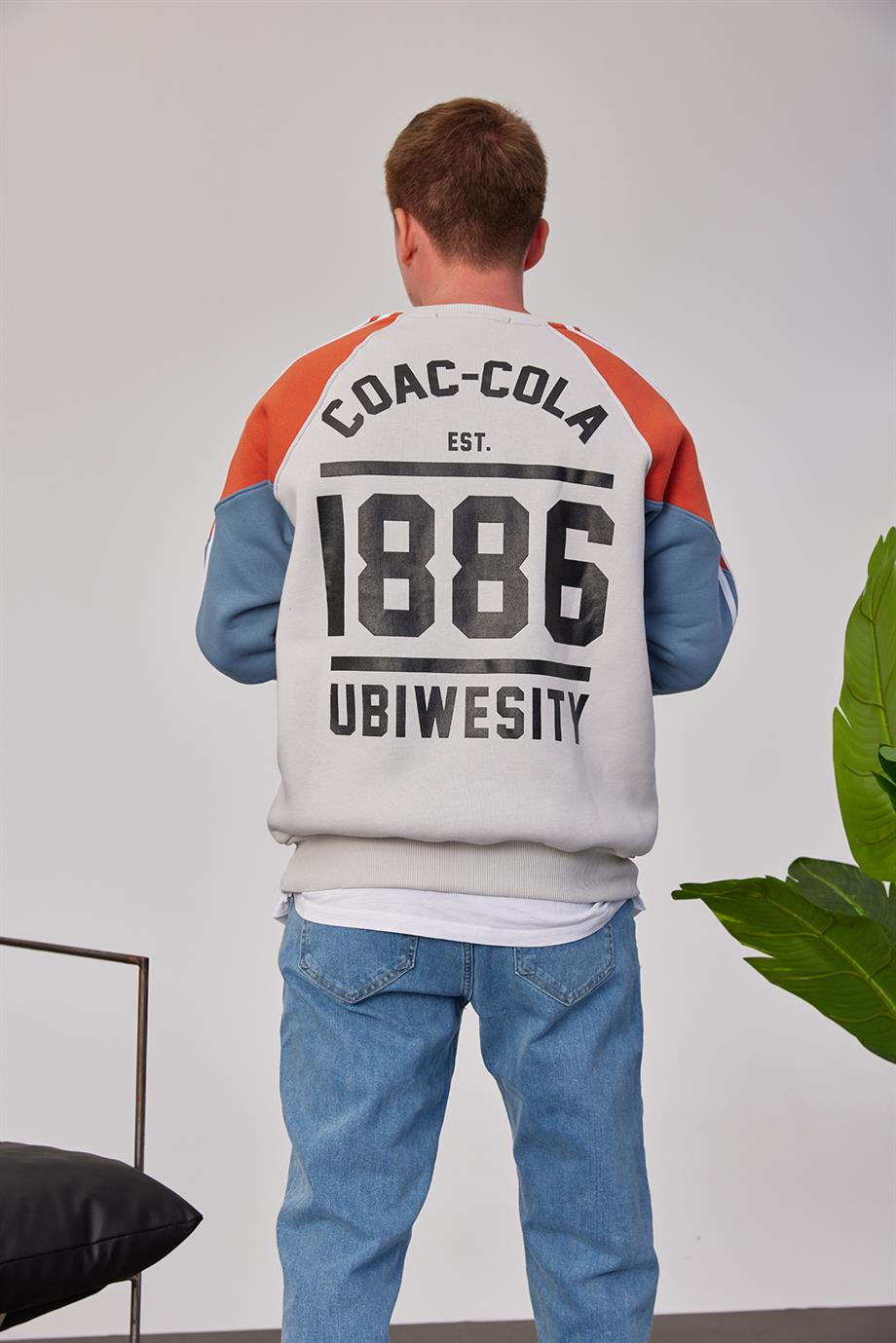 Coac-Cola Açık Gri Sweatshirt