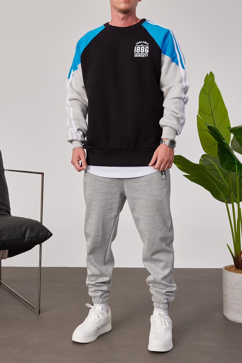 Coac-Cola Siyah Sweatshirt