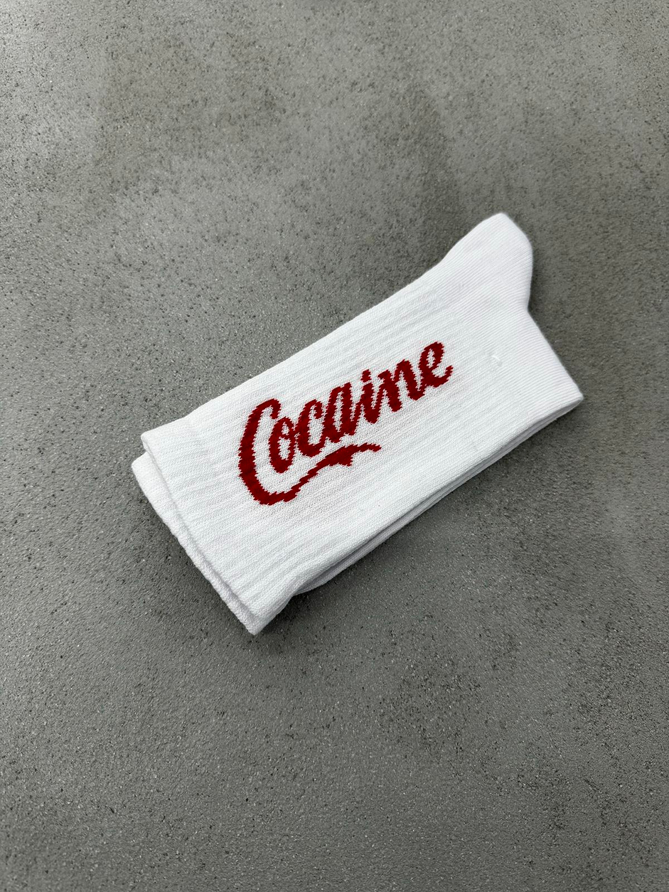 Cocaine Beyaz Çorap