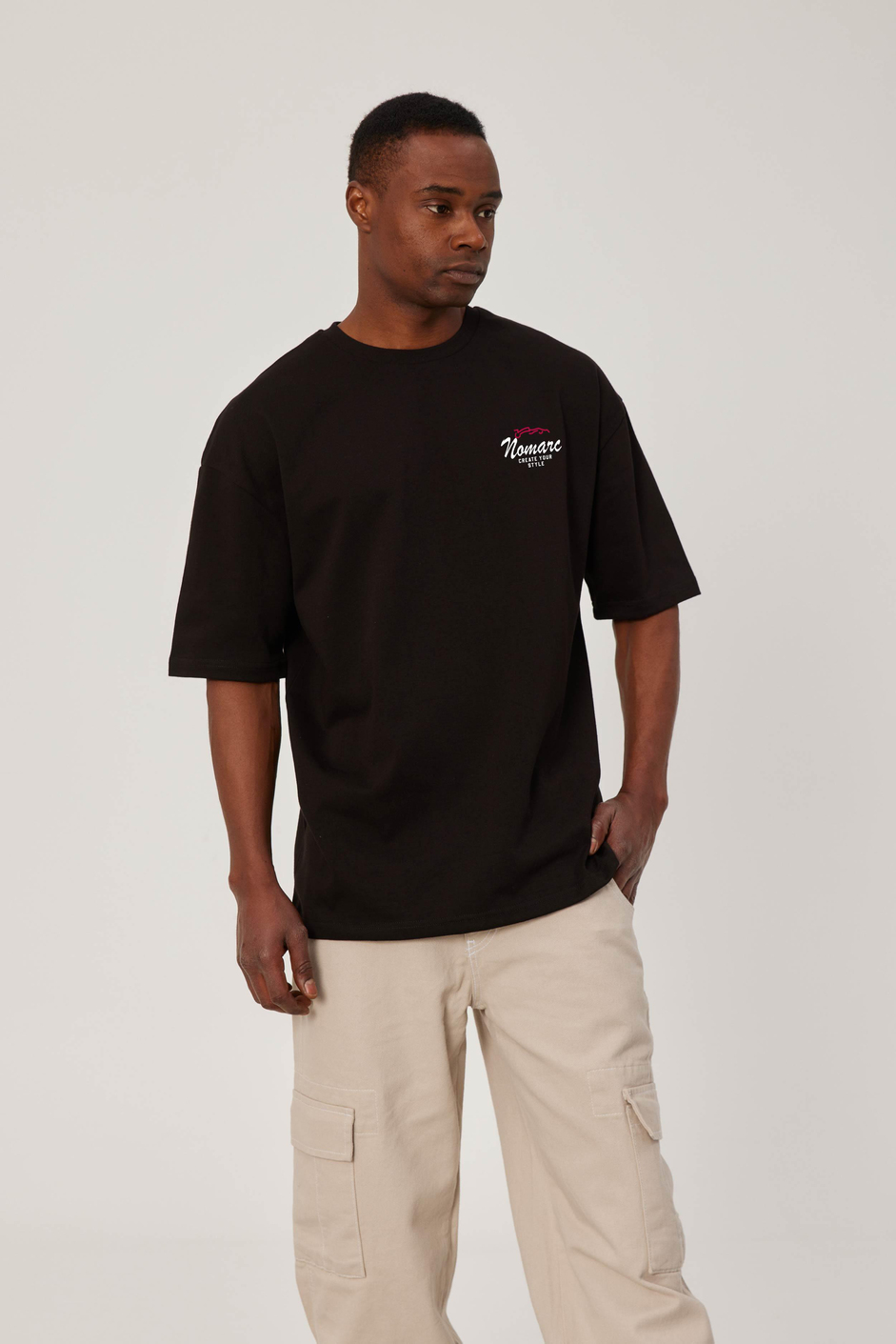 Create Your Style Yazılı Siyah Tshirt