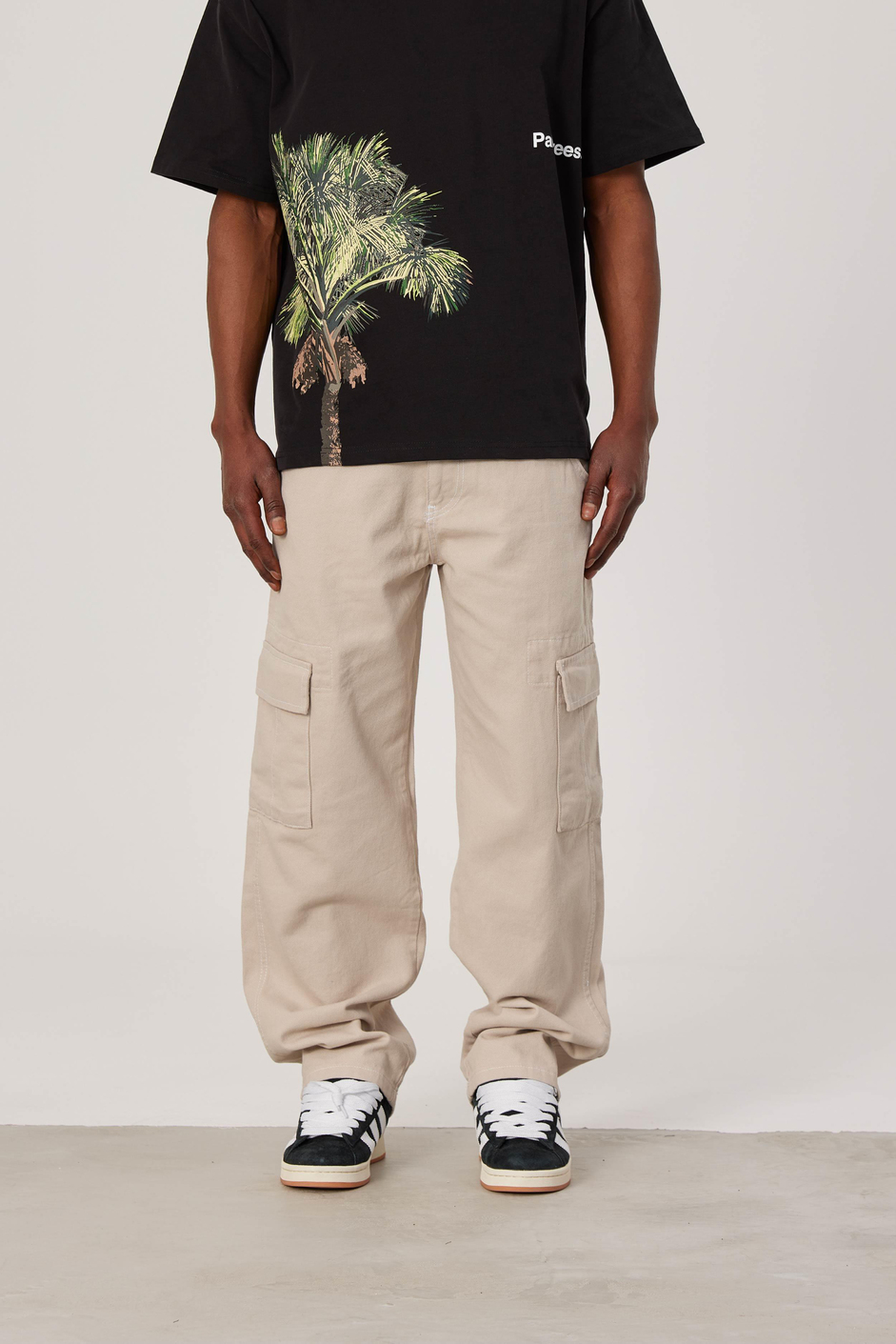 DF Kargo Cepli Krem Baggy Pantolon