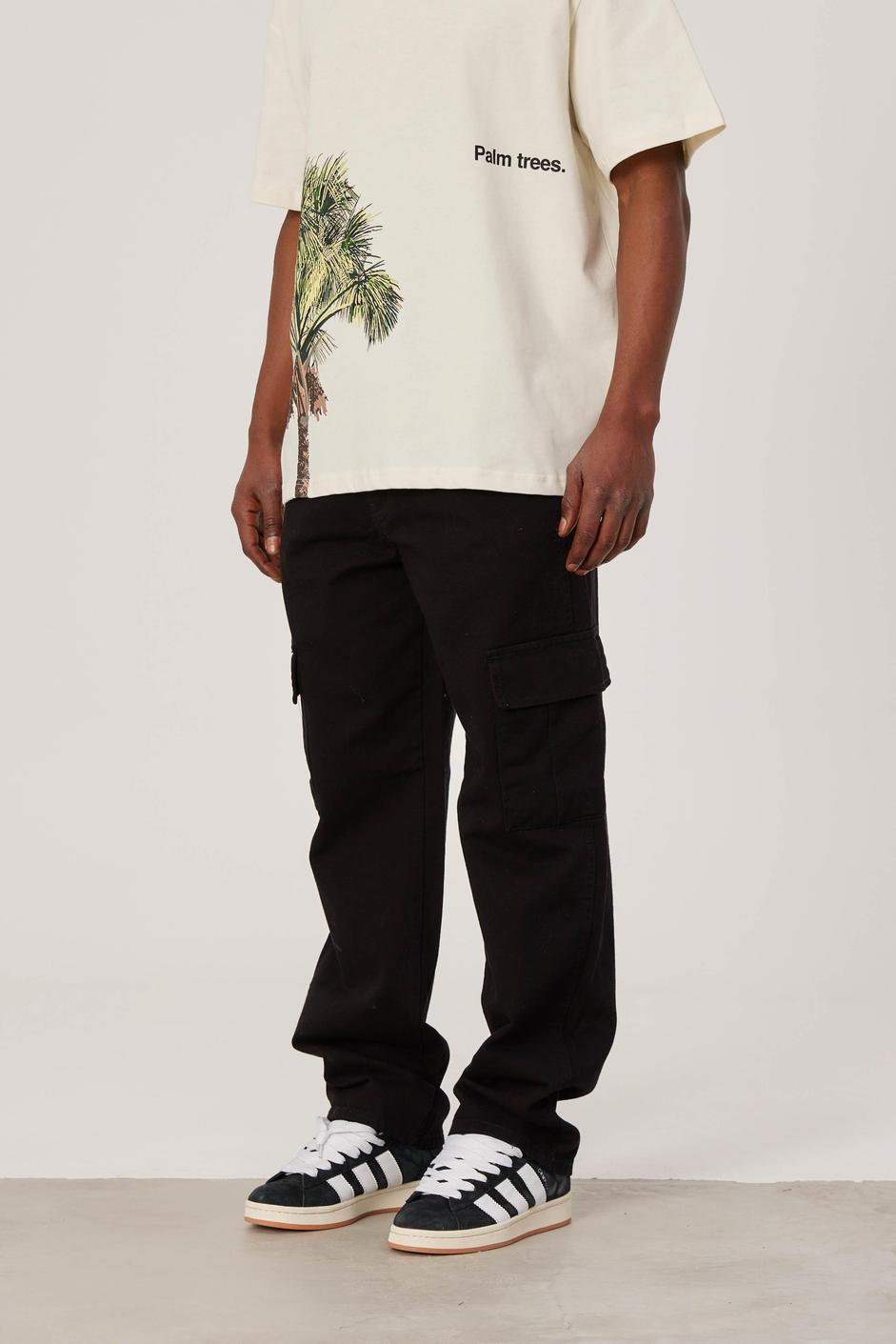 DF Kargo Cepli Siyah Baggy Pantolon