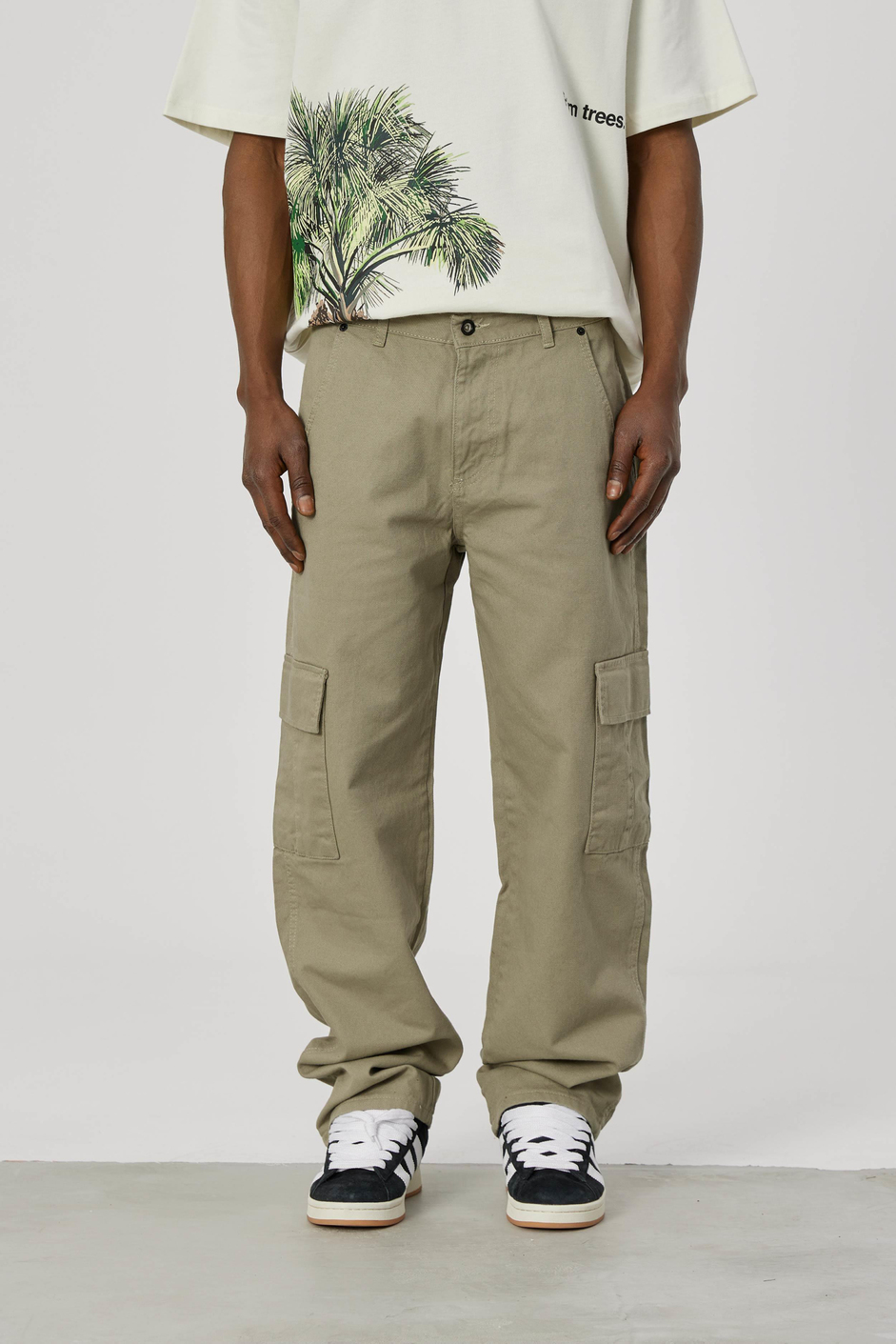 DF Kargo Cepli Yeşil Baggy Pantolon