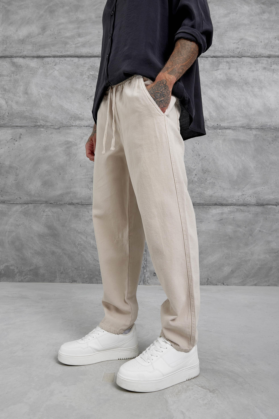 Ekru Beyaz Yp Pan25010 Pantolon