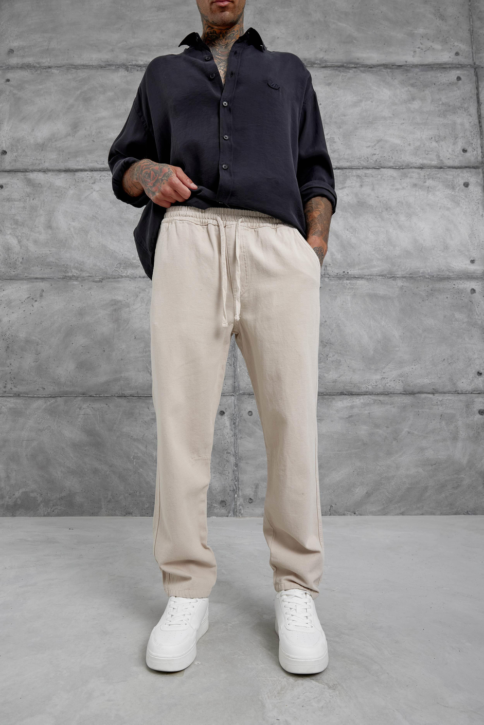 Ekru Beyaz Yp Pan25010 Pantolon