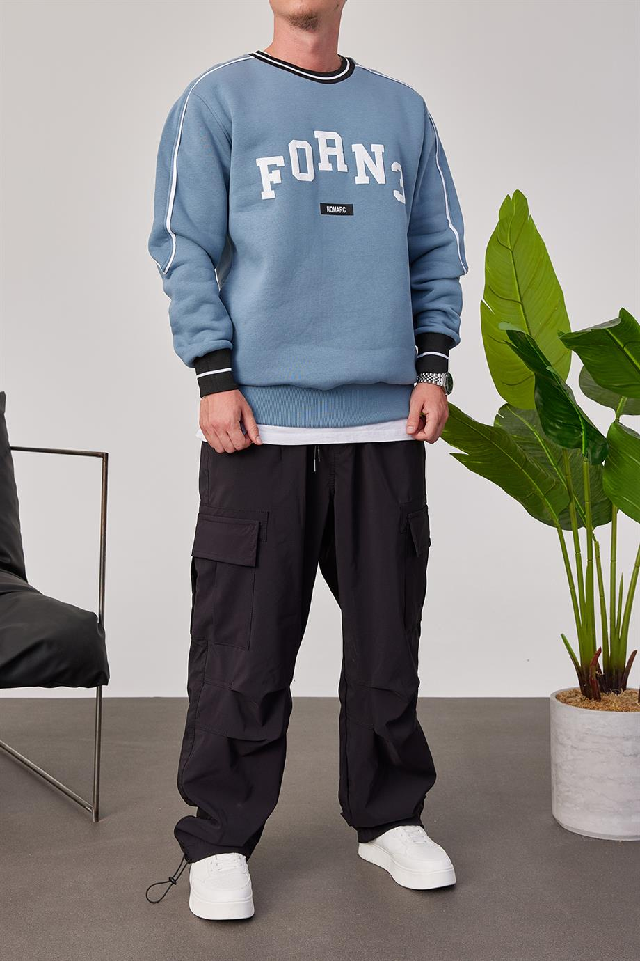 Forn3 Mavi Sweatshirt