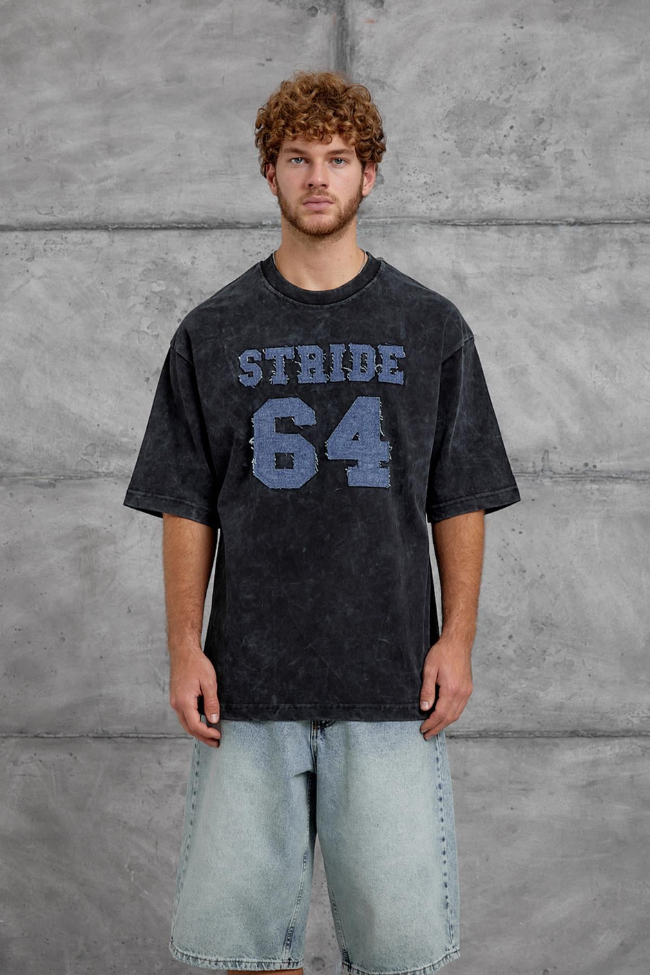 Füme 64 HARF BASKI YIKAMALI OVERSIZE TSHIRT