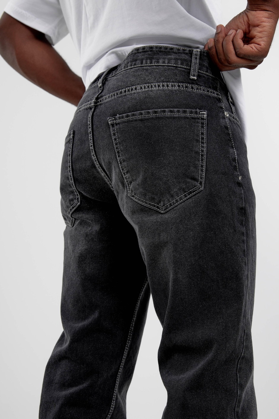 Füme KP-630-1 Baggy Taşlamalı Jean