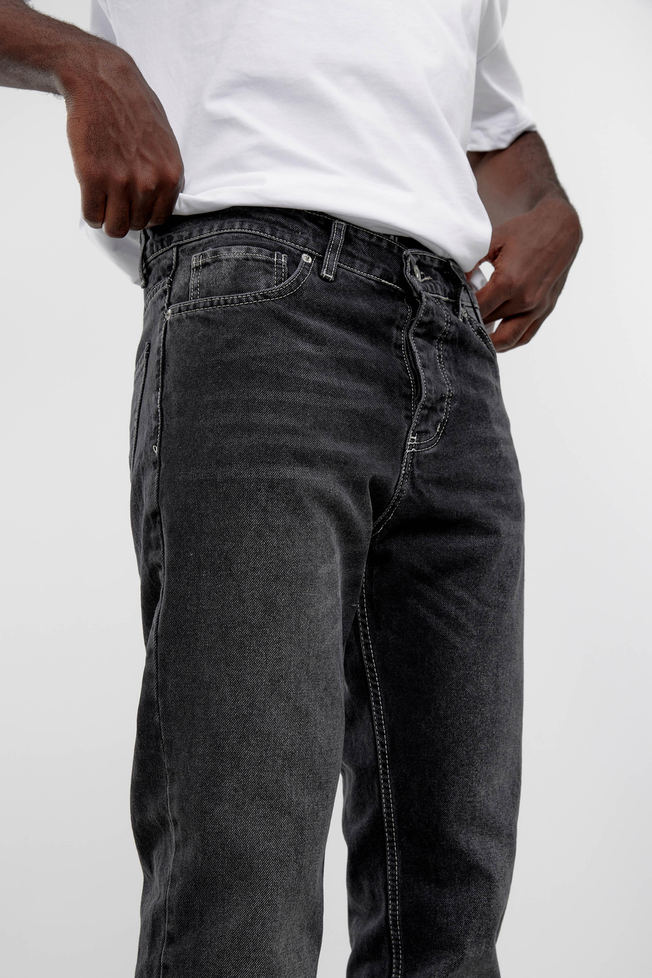 Füme KP-630-1 Baggy Taşlamalı Jean