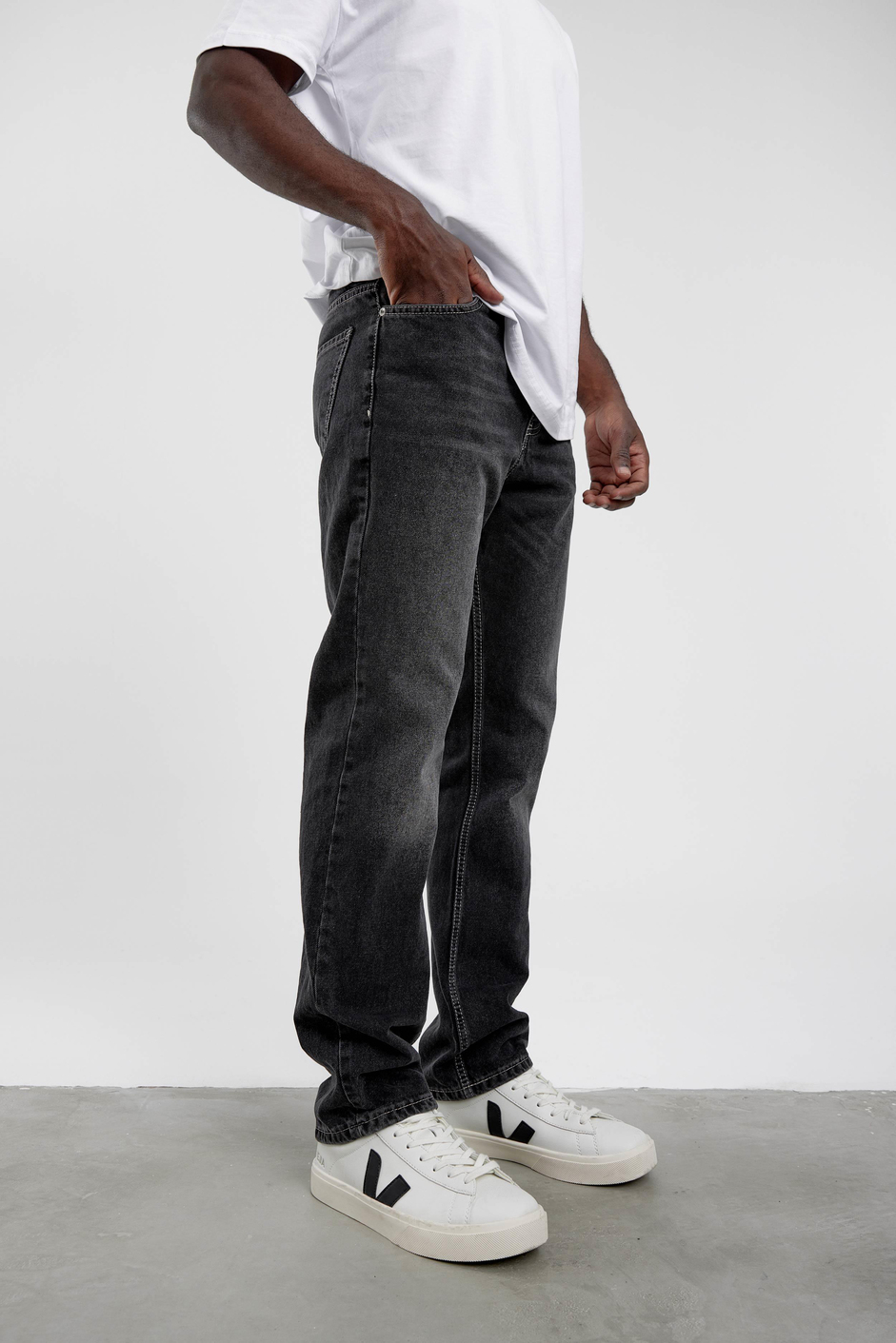 Füme KP-630-1 Baggy Taşlamalı Jean