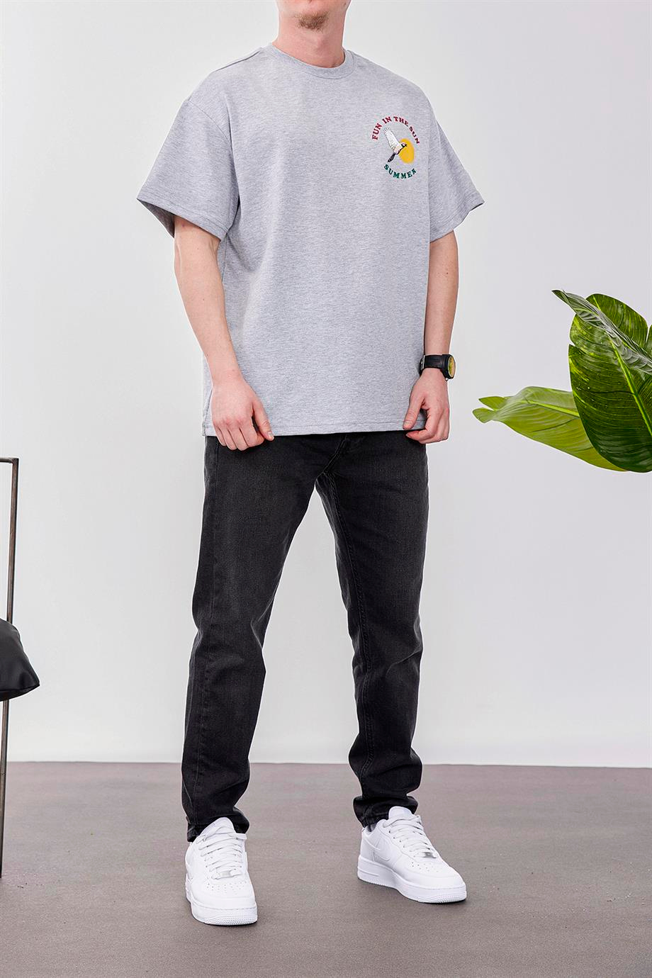 Fun In The Sun Gri Tshirt