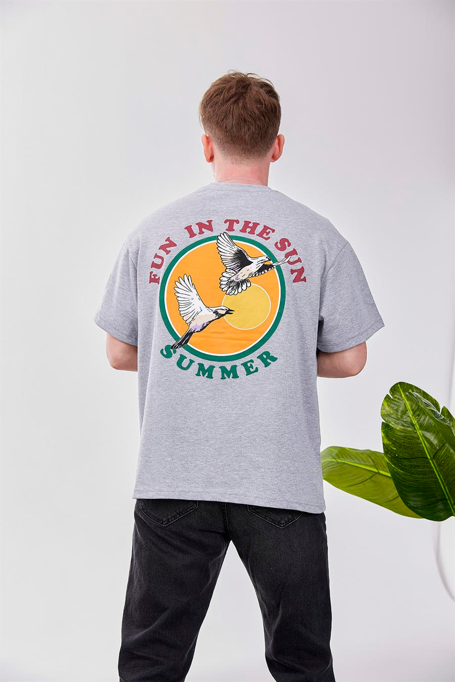 Fun In The Sun Gri Tshirt
