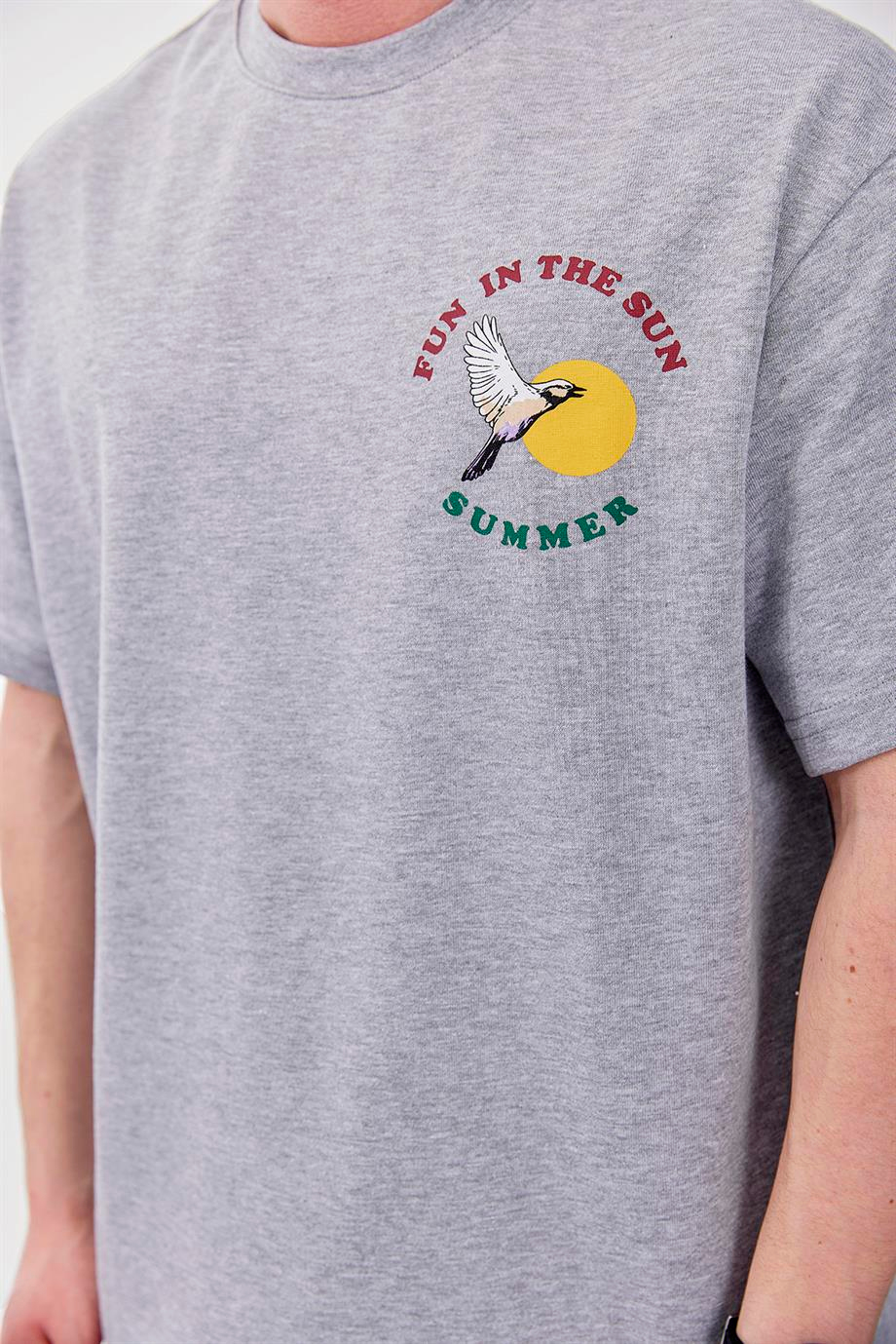 Fun In The Sun Gri Tshirt