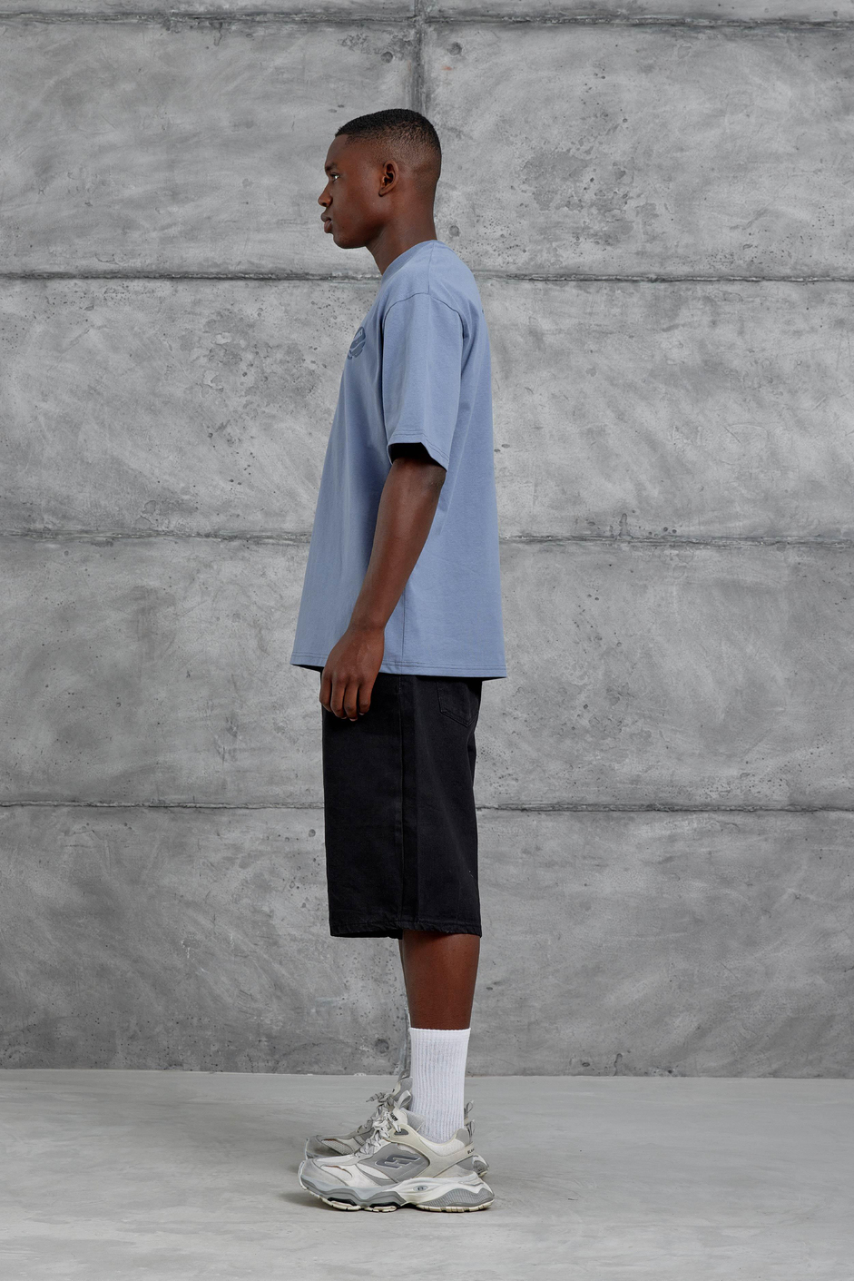 Gri 11 Thinking Baskılı Oversize Tshirt