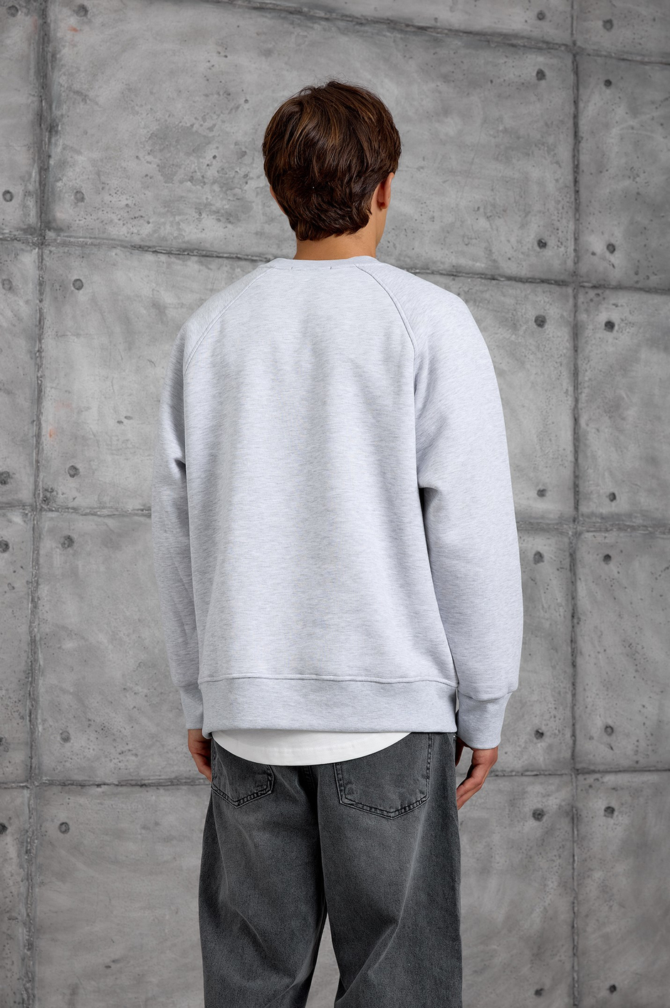Gri 19 BASKILI OVERSIZE SWEATSHIRT
