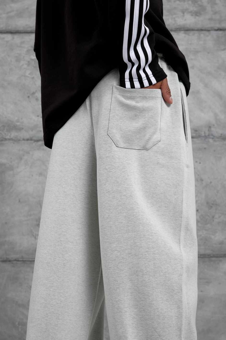 Gri Basic Model Eşofman