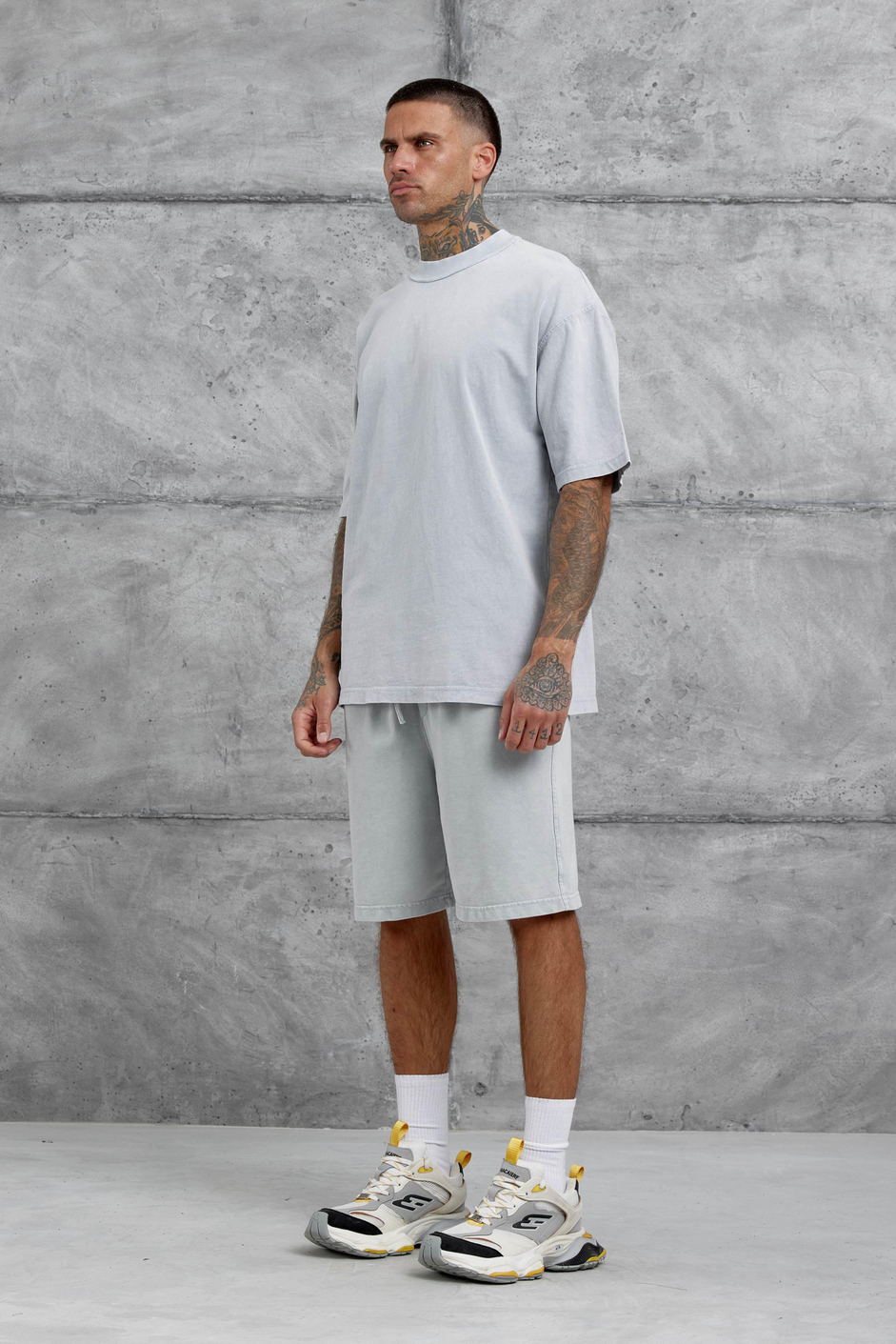 Gri Basic Oversize Tshirt