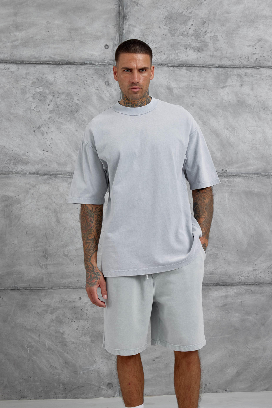 Gri Basic Oversize Tshirt