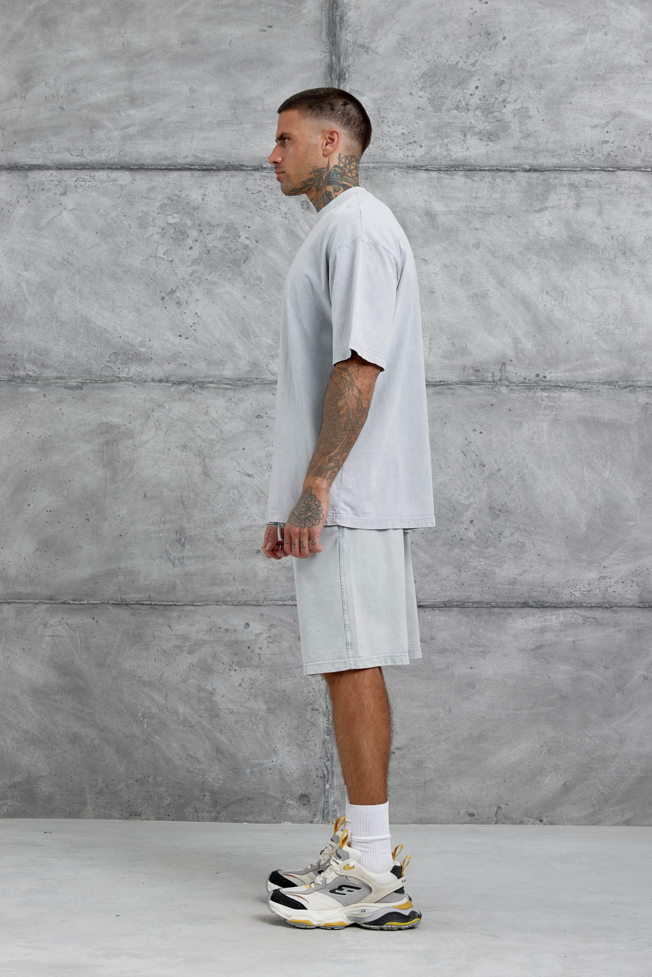 Gri Basic Oversize Tshirt