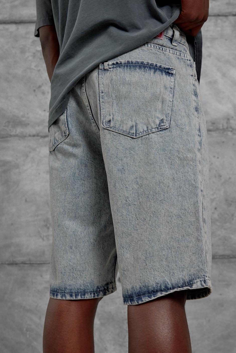 Gri Mb Oversize Kot Şort