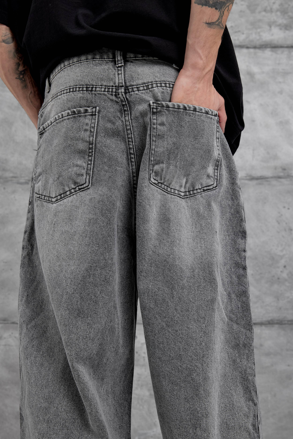 Gri MB Relax Baggy Jean
