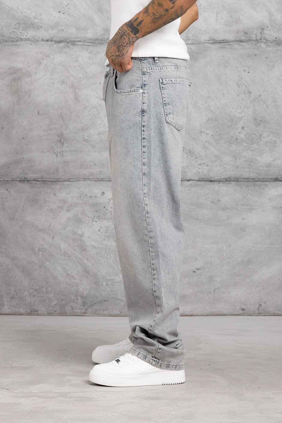 Gri MOBB BAGGY JEAN