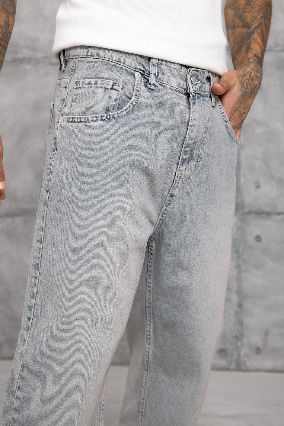 Gri MOBB BAGGY JEAN