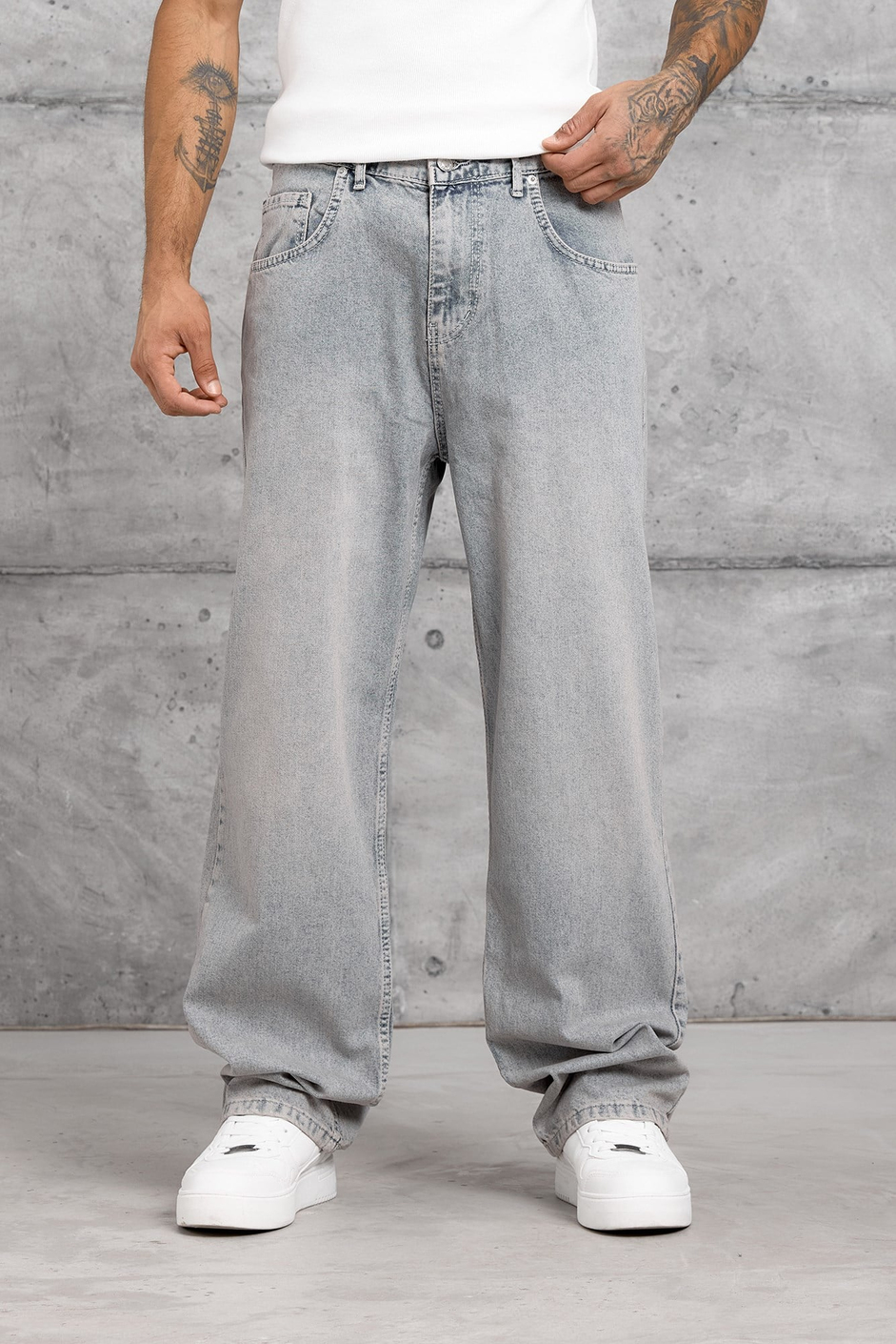 Gri MOBB BAGGY JEAN