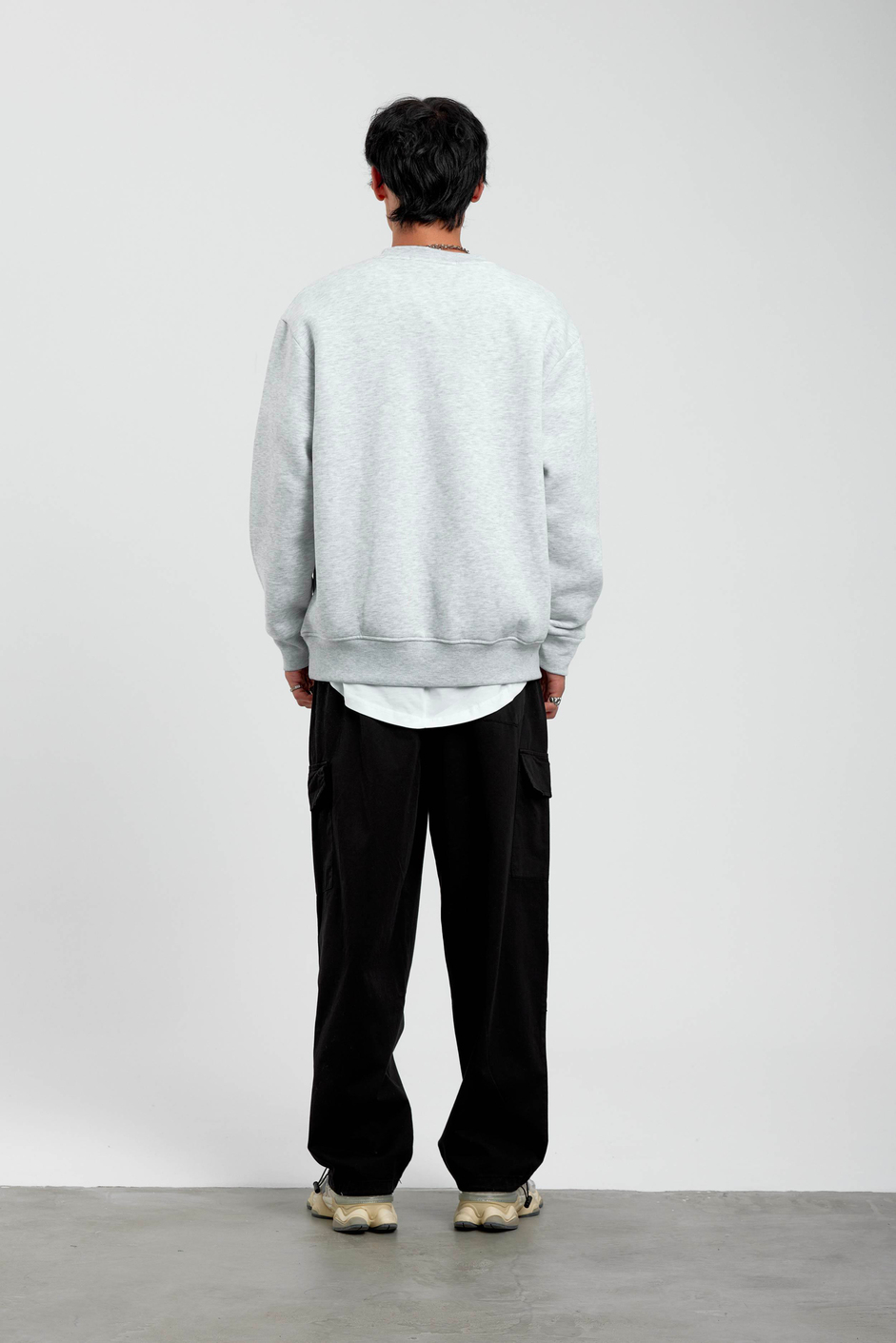 Gri San Diego Yazılı Sweatshirt