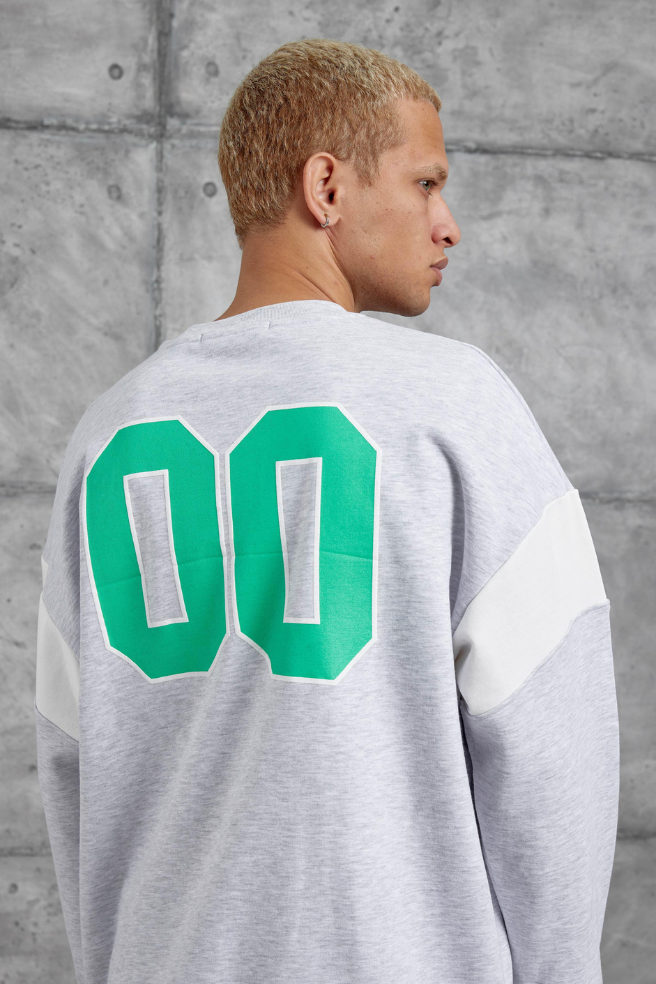 Gri XX BASKILI SWEATSHIRT