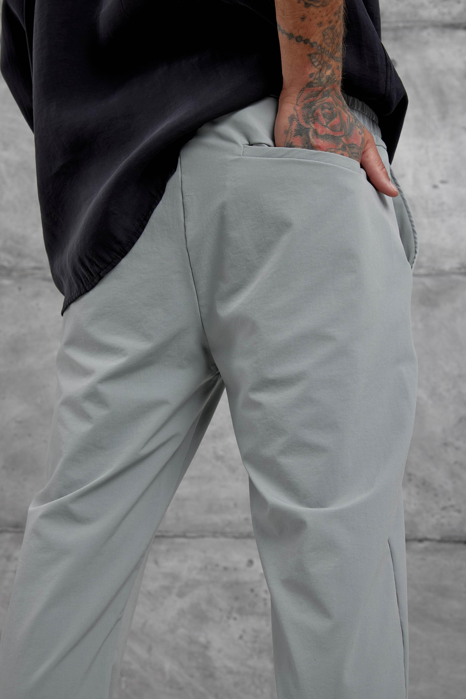 Gri Yp Paraşüt Kumaş Pantolon