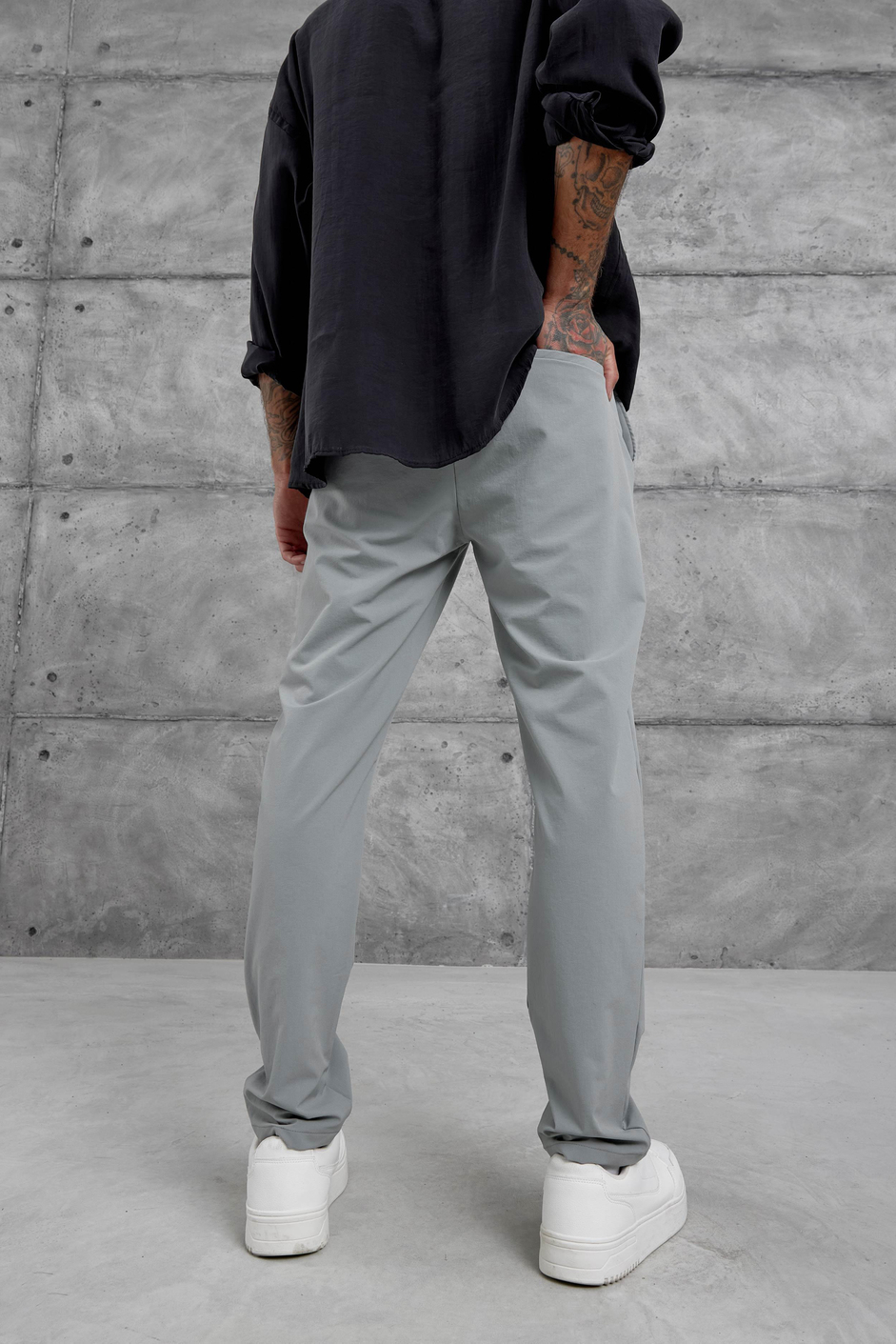 Gri Yp Paraşüt Kumaş Pantolon