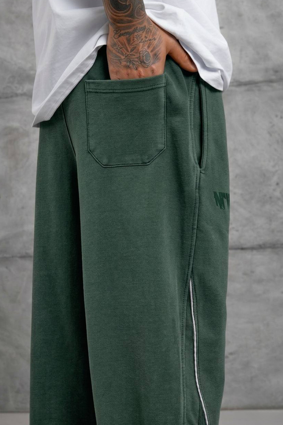 Haki 14C53 BASKILI BAGGY EŞOFMAN ALTI