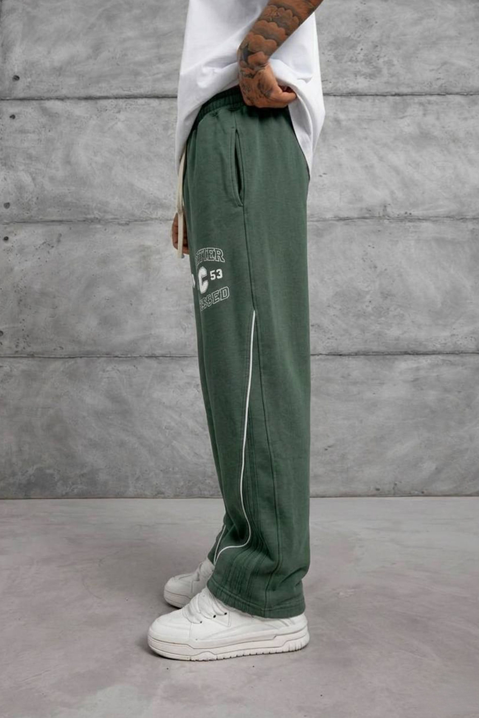Haki 14C53 BASKILI BAGGY EŞOFMAN ALTI