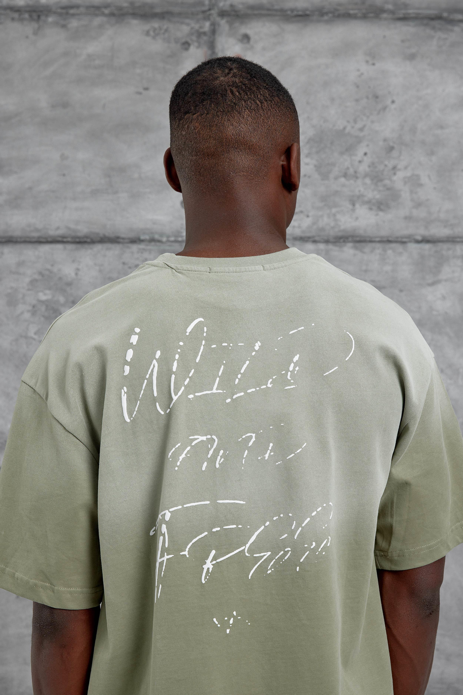 Haki 7 Numara Oversize Tshirt