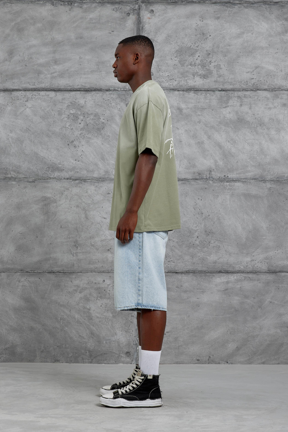 Haki 7 Numara Oversize Tshirt