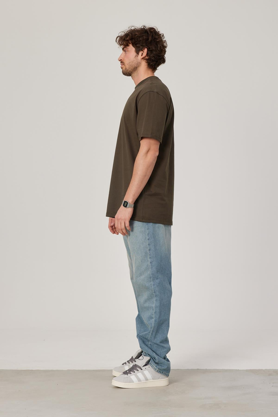Haki Oversize Basic Tshirt