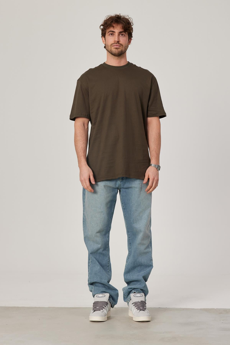 Haki Oversize Basic Tshirt