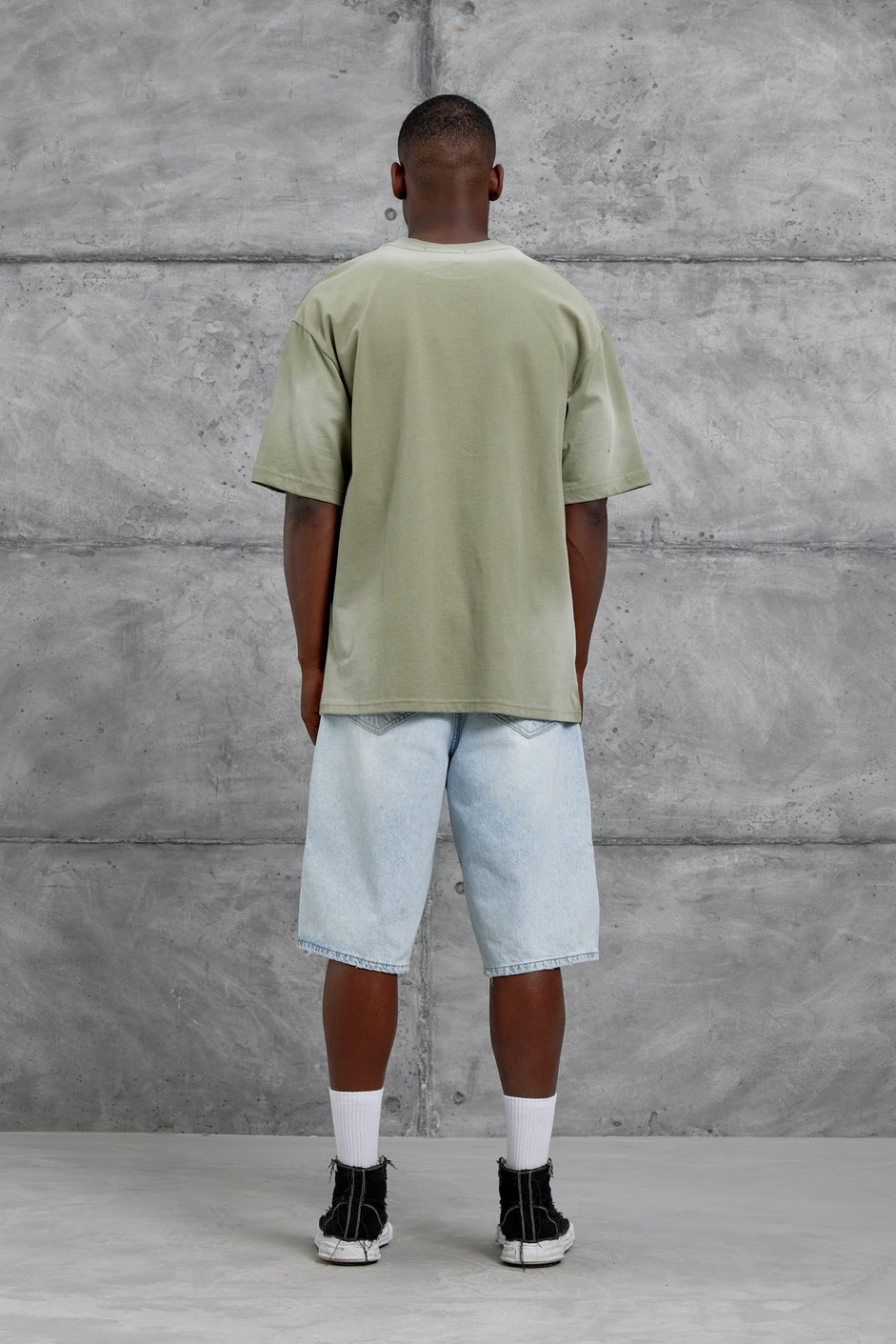 Haki Sebizegva Baskılı Oversize Tshirt