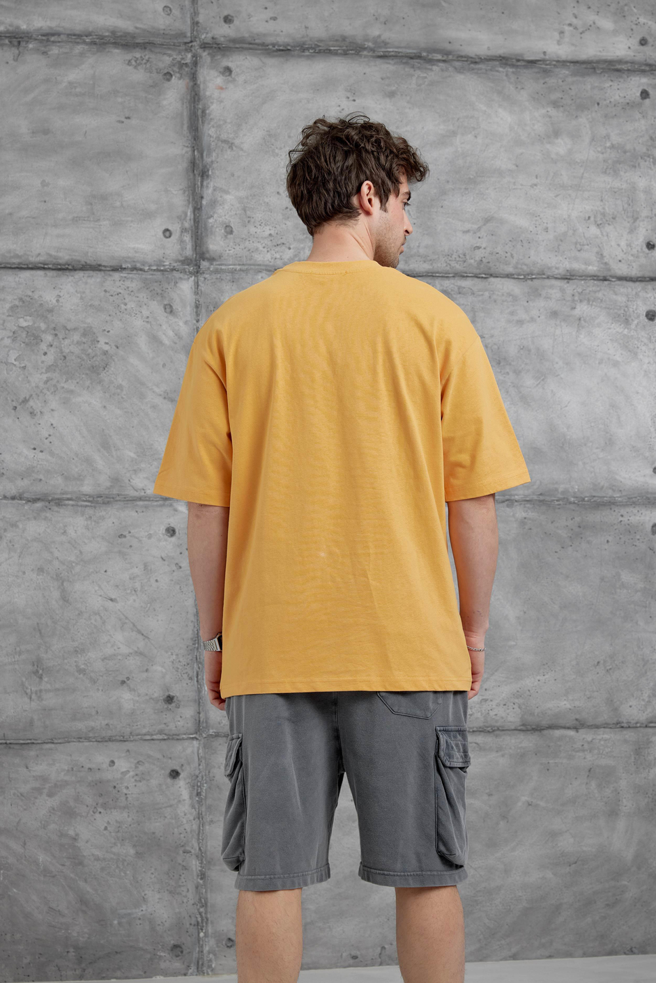 Hardal Brabus Yazılı Oversize Tshirt