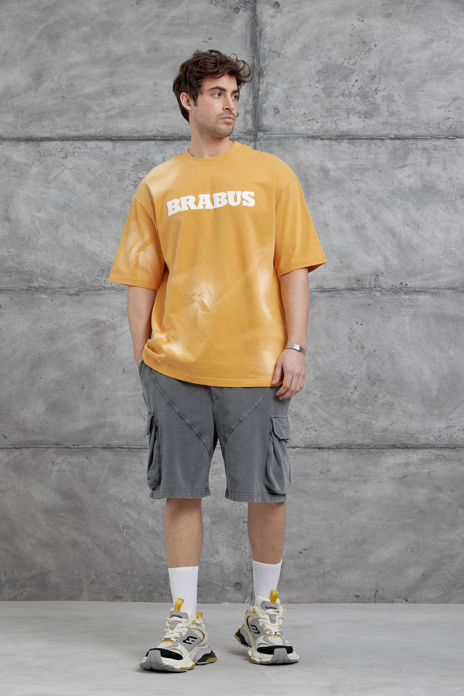 Hardal Brabus Yazılı Oversize Tshirt
