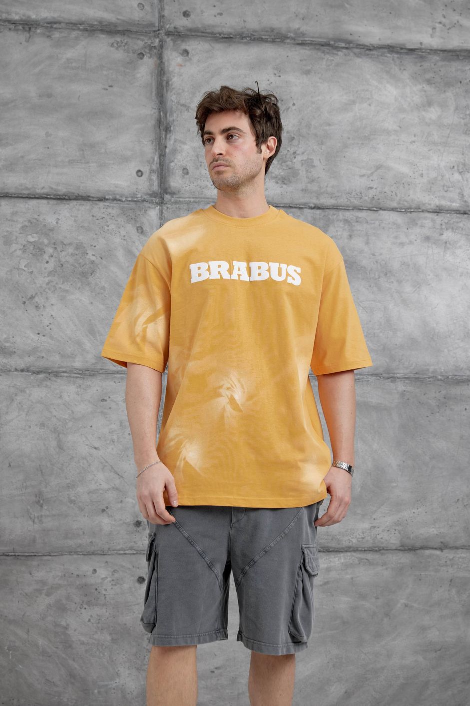 Hardal Brabus Yazılı Oversize Tshirt