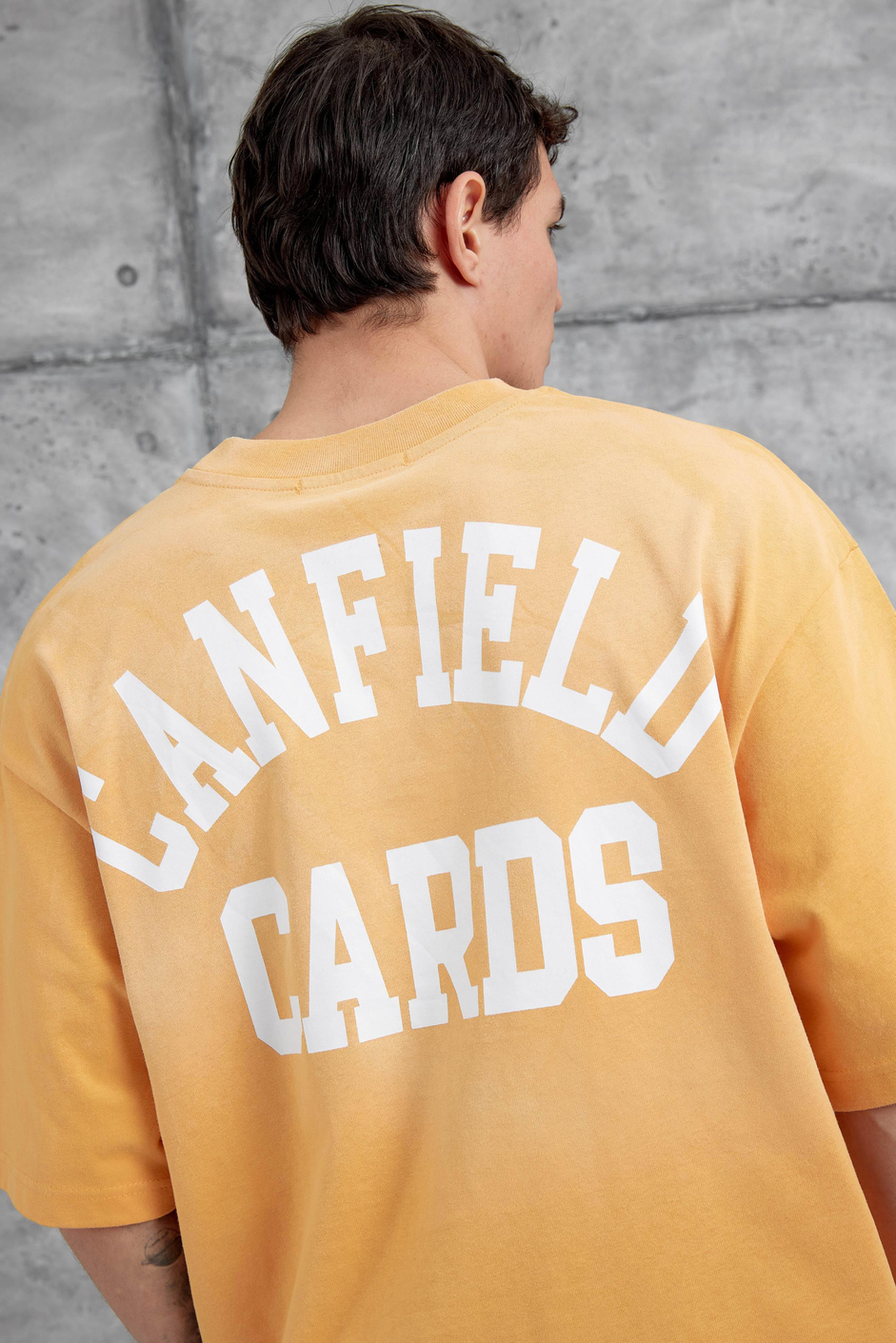Hardal Canfield Card Yazılı Oversize Tshirt