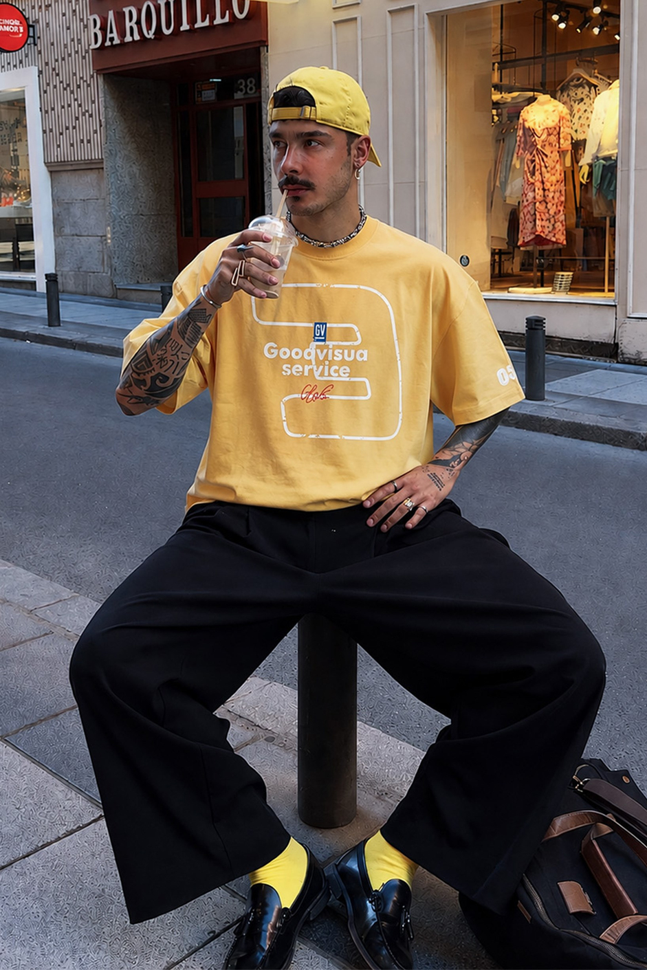 Hardal GOODVISIUL BASKI OVERSIZE TSHIRT
