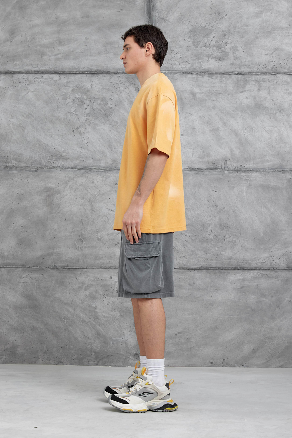 Hardal M11 Yazılı Oversize Tshirt