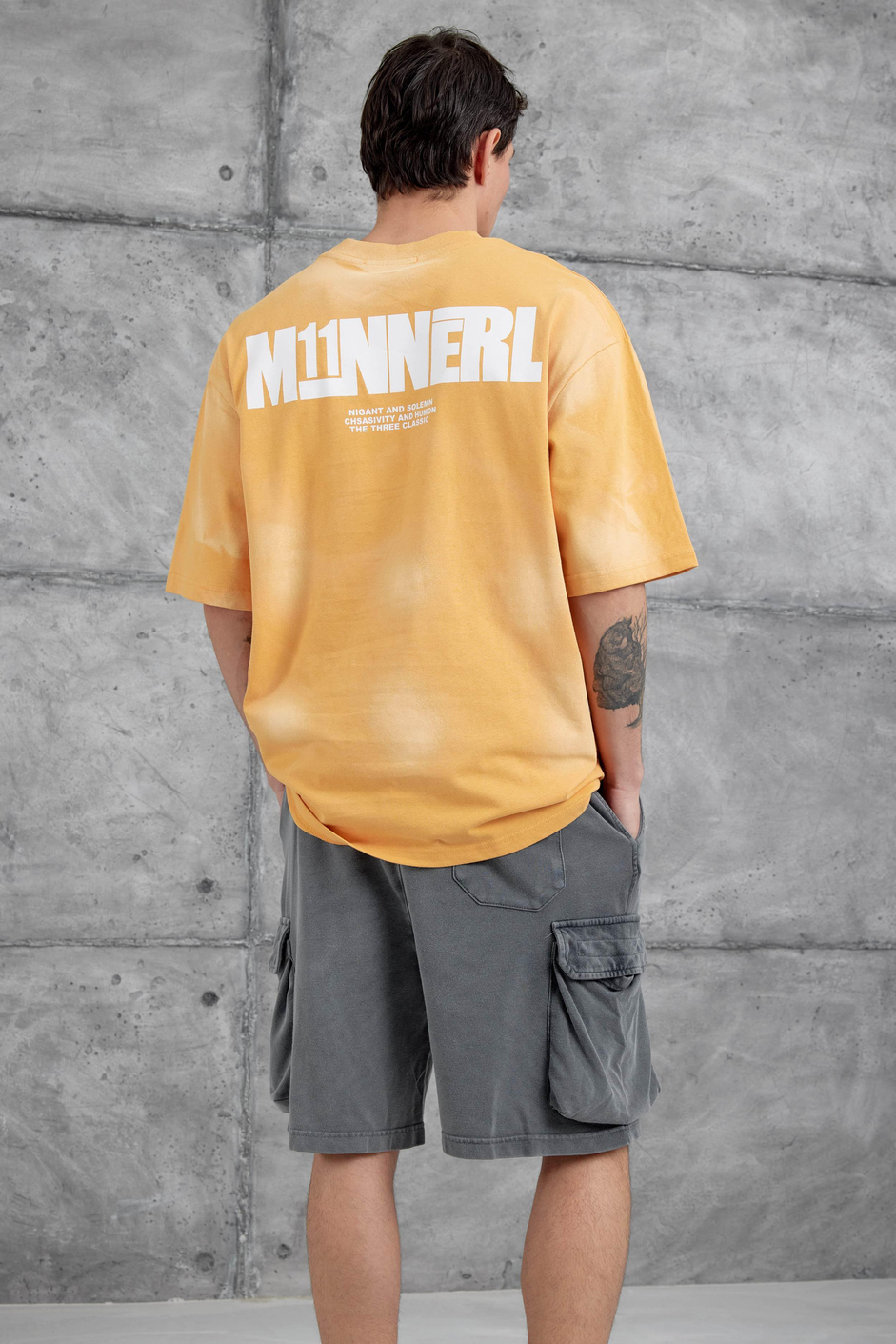 Hardal M11 Yazılı Oversize Tshirt